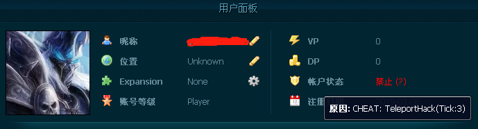 dz匕守 账号状态.png