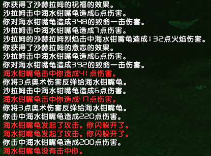 出效果之后战斗信息无回血